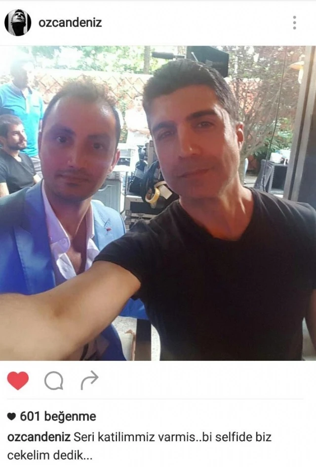 Özcan Deniz'den tepki çeken selfie